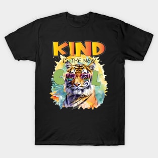 Kind Is The New Cool Friendship Be Kind Lion Lioness Feline Lover T-Shirt